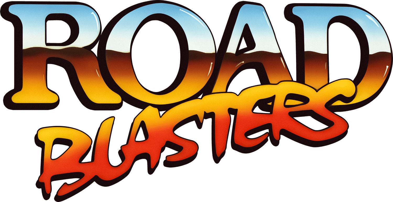 Road Blasters logo for Commodore 64